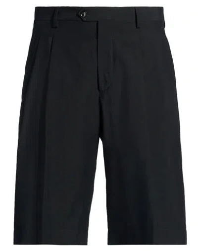Lardini Man Shorts & Bermuda Shorts Black Size 38 Wool, Cotton