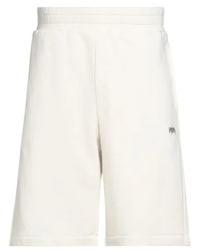 Lardini Logo-embroidered Cotton Shorts In Neutrals