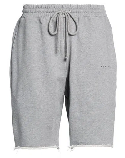 Lardini Man Shorts & Bermuda Shorts Grey Size S Cotton In Gray