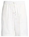 Lardini Man Shorts & Bermuda Shorts Ivory Size 32 Cotton In White
