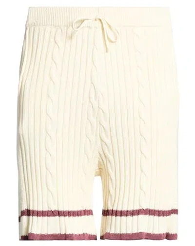 Lardini Man Shorts & Bermuda Shorts Ivory Size 34 Cotton, Viscose In Neutral