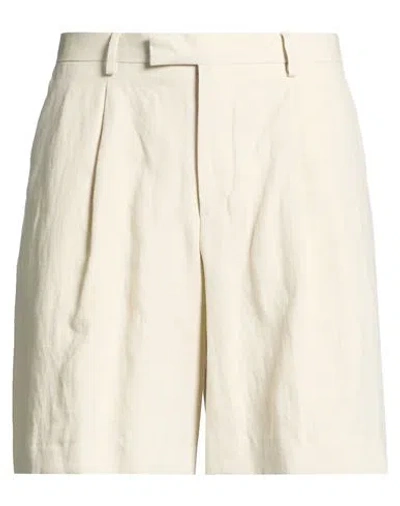 Lardini Man Shorts & Bermuda Shorts Light Grey Size 38 Linen In Neutral