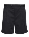 Lardini Man Shorts & Bermuda Shorts Midnight Blue Size 34 Cotton, Elastane