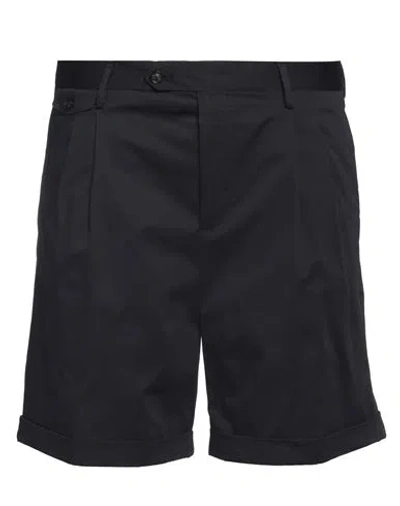 Lardini Man Shorts & Bermuda Shorts Midnight Blue Size 34 Cotton, Elastane In Blue