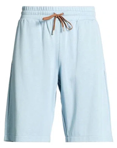 Lardini Man Shorts & Bermuda Shorts Sky Blue Size L Viscose