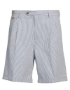 Lardini Man Shorts & Bermuda Shorts Slate Blue Size 40 Cotton In Blue