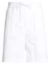 Lardini Man Shorts & Bermuda Shorts White Size 36 Cotton