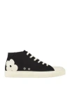 Lardini Man Sneakers Black Size 9 Textile Fibers In Black
