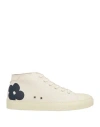 Lardini Man Sneakers Beige Size 9 Textile Fibers In White