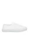 Lardini Man Sneakers White Size 8.5 Textile Fibers