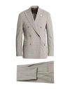 Lardini Man Suit Beige Size 38 Nylon, Polyester, Wool, Elastane In Beige