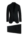 Lardini Man Suit Black Size 36 Wool