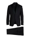 Lardini Man Suit Black Size 40 Wool, Elastane