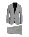Lardini Man Suit Black Size 40 Linen, Polyester In Black