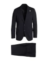 Lardini Man Suit Black Size 44 Wool