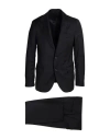 Lardini Man Suit Black Size 46 Wool