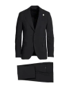 Lardini Man Suit Black Size 44 Wool, Polyester, Elastane