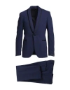 Lardini Man Suit Blue Size 36 Wool, Mohair Wool, Elastane