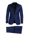 Lardini Man Suit Blue Size 36 Wool, Mohair Wool, Silk