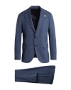 Lardini Man Suit Blue Size 46 Wool