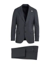 Lardini Man Suit Charcoal Size 44 Wool