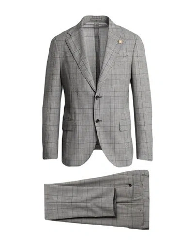 Lardini Man Suit Grey Size 40 Wool
