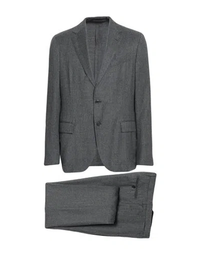 Lardini Man Suit Grey Size 42 Wool