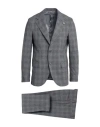 Lardini Man Suit Grey Size 42 Wool, Viscose, Polyester, Elastane