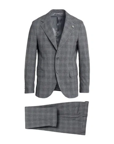 Lardini Man Suit Grey Size 42 Wool, Viscose, Polyester, Elastane