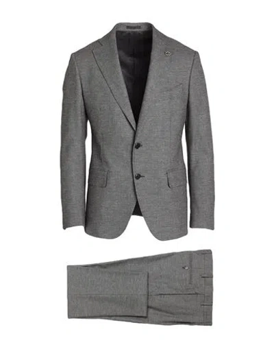 Lardini Man Suit Grey Size 44 Cotton In Gray