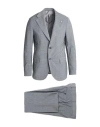 Lardini Man Suit Grey Size 44 Polyester, Wool, Elastane