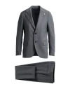 Lardini Man Suit Grey Size 44 Wool