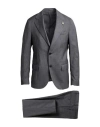 Lardini Man Suit Grey Size 44 Wool, Polyester