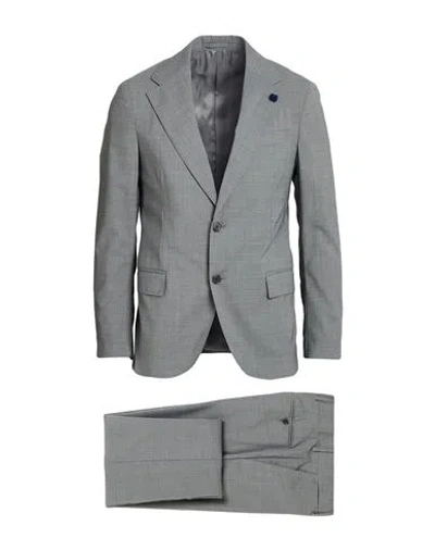 Lardini Man Suit Grey Size 44 Wool, Polyester, Elastane