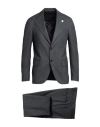 Lardini Man Suit Grey Size 42 Polyester, Wool, Elastane In Grey