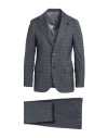 Lardini Man Suit Lead Size 44 Wool, Polyester, Viscose, Elastane