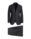 Lardini Man Suit Lead Size 46 Virgin Wool In Gray
