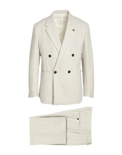 Lardini Man Suit Light Grey Size 34 Virgin Wool, Cashmere