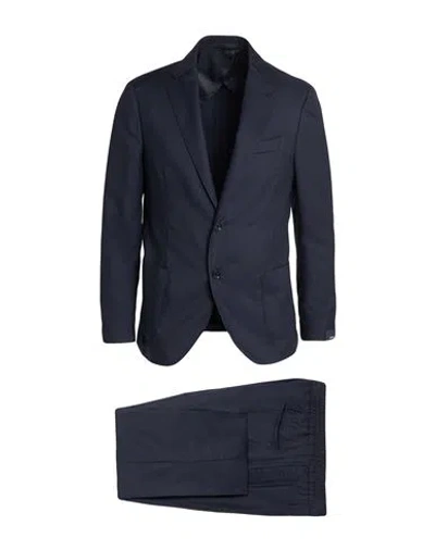 Lardini Man Suit Midnight Blue Size 40 Wool, Silk, Cashmere