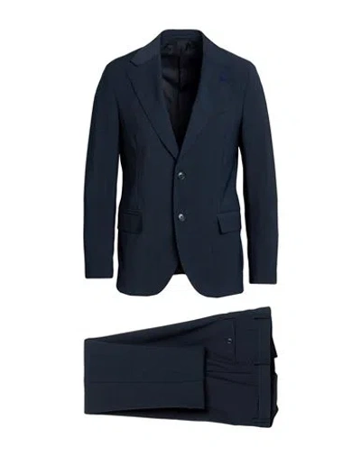 Lardini Man Suit Midnight Blue Size 42 Polyester, Wool, Elastane