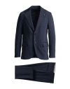 Lardini Man Suit Midnight Blue Size 42 Polyester, Wool, Lycra