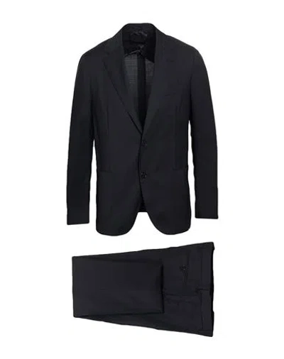 Lardini Man Suit Midnight Blue Size 44 Virgin Wool