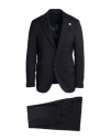 Lardini Man Suit Midnight Blue Size 46 Wool, Elastane