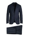 Lardini Man Suit Navy Size 40 Virgin Wool, Elastane