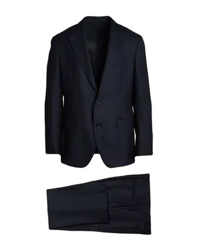 Lardini Man Suit Navy Size 40 Wool
