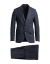 Lardini Man Suit Navy Size 42 Cotton, Polyester