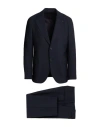 Lardini Man Suit Navy Size 42 Recycled Polyester, Wool, Elastane In Blue