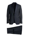Lardini Man Suit Navy Size 44 Wool In Blue