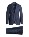 Lardini Man Suit Navy Size 46 Virgin Wool, Polyester In Navy