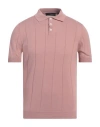 Lardini Man Sweater Antique Rose Size 38 Cotton In Pink